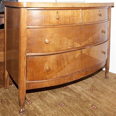 Lot 425 - Continental Fruitwood Chest of Drawers Height...