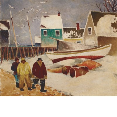 Lot 328 - Tod Lindenmuth American, 1885-1976 Along the...