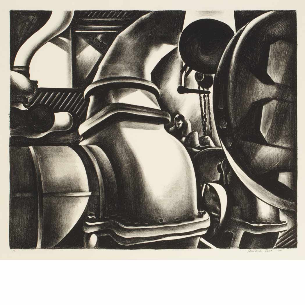Lot 633 - Howard Cook (1901-1980) ENGINE ROOM (DUFFY...