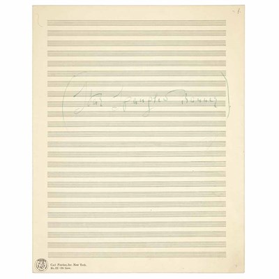Lot 122 - TOSCANINI, ARTURO Manuscript arrangement of...