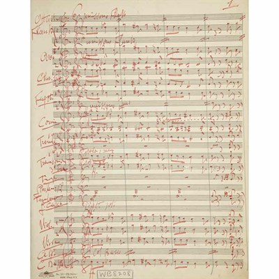 Lot 121 - TOSCANINI, ARTURO Group of two manuscript...