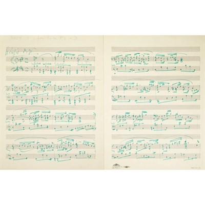 Lot 120 - TOSCANINI, ARTURO Manuscript musical...