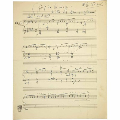 Lot 124 - TOSCANINI, ARTURO Group of miscellaneous...