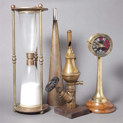 Lot 198 - Group of Four Brass Maritime and Scientific...