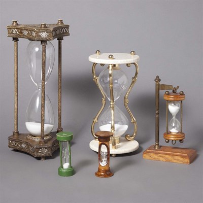Lot 356 - Group of Eight Hourglasses Height of tallest...