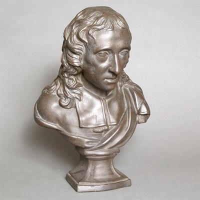 Lot 289 - Painted Composition Library Bust of Milton...