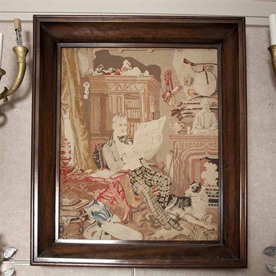 Lot 547 - Framed Victorian Needlepoint Depicting a...