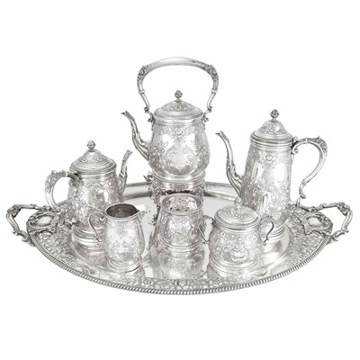 Lot 293 - Sterling Silver Tea and Coffee Service...