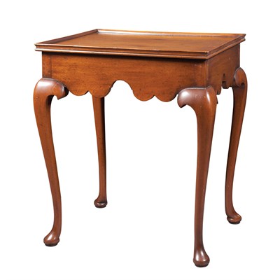 Lot 213 - Queen Anne Cherry and Pine Tray Top Tea Table...