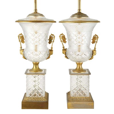 Lot 520 - Pair of Neoclassical Style Gilt-Metal and...