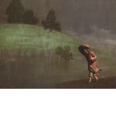 Lot 347 - Hovsep Pushman American, 1877-1966 River of...