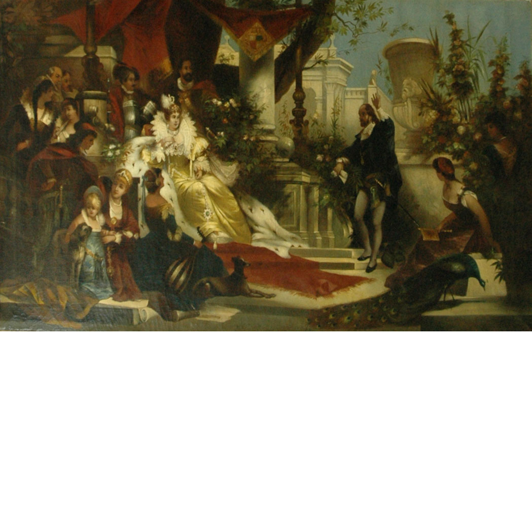 Lot 9 - English School 19th Century The Court of Queen...