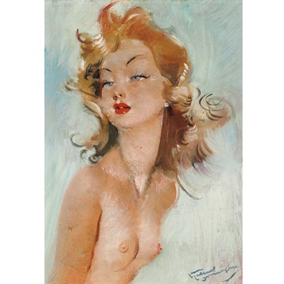 Lot 54 - Jean-Gabriel Domergue French, 1889-1962 Young...