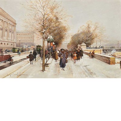 Lot 47 - Eugene Galien-Laloue French, 1854-1941 Quai du...