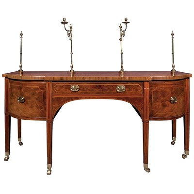 Lot 511 - George III Style Line Inlaid Mahogany...