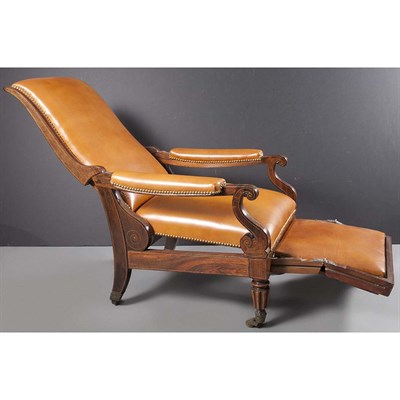 Lot 447 - George IV Line Inlaid Rosewood and Mahogany...