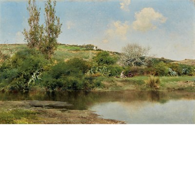 Lot 7 - Emilio Sanchez-Perrier Spanish, 1855-1907 La...