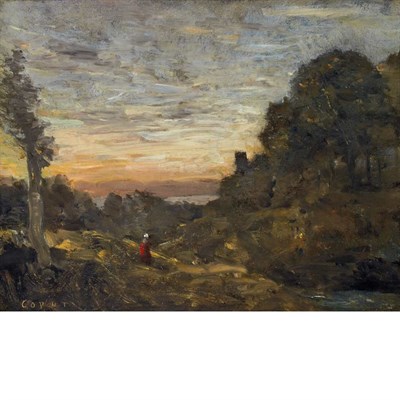 Lot 14 - Jean-Baptiste-Camille Corot French, 1796-1875...
