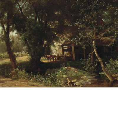Lot 27 - Hugh Bolton Jones American, 1848-1927 Old Mill,...