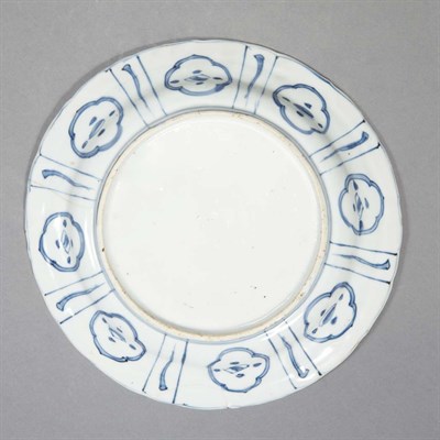 Lot 250 - Chinese Blue and White Glazed Porcelain Kraak...