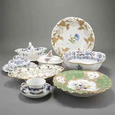 Lot 560 - Group of Meissen Porcelain Articles Comprising...