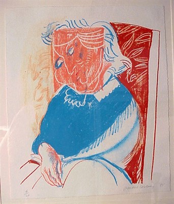 Lot 179 - David Hockney Portrait of Mother II Color...