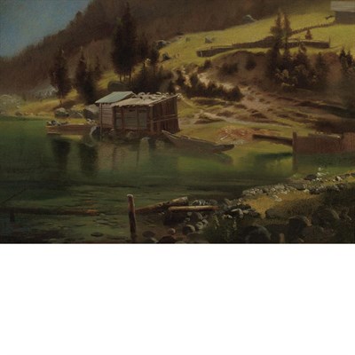 Lot 62 - Albert Bierstadt American, 1830-1902 Fishing...