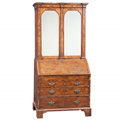 Lot 549 - Transitional George I/II Mahogany Secretary...