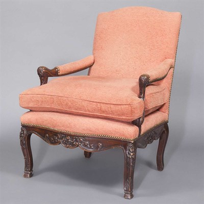 Lot 402 - Regence Style Walnut Fauteuil