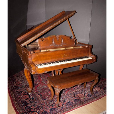 Lot 168 - Steinway & Sons Mahogany Medium Grand Piano...