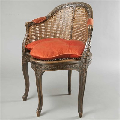 Lot 639 - Louis XVI Style Carved and Dark Stained...