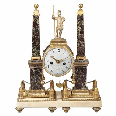 Lot 292 - Louis XVI Gilt-Bronze Mounted Marble Mantel...