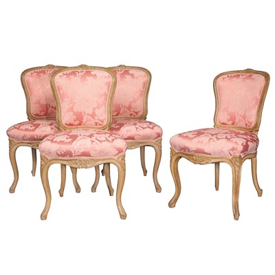 Lot 574 - Set of Twenty Louis XV Style Fruitwood Side...