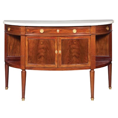 Lot 592 - Louis XVI Style Mahogany Sideboard Antoine...