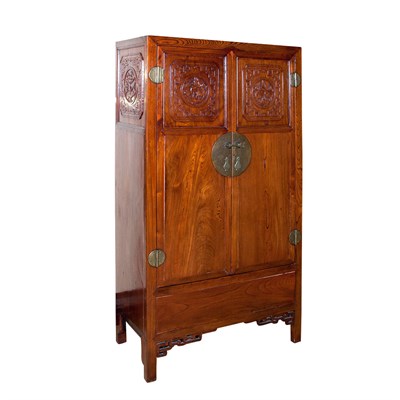 Lot 201 - Chinese Carved Hardwood Cabinet Height 63...