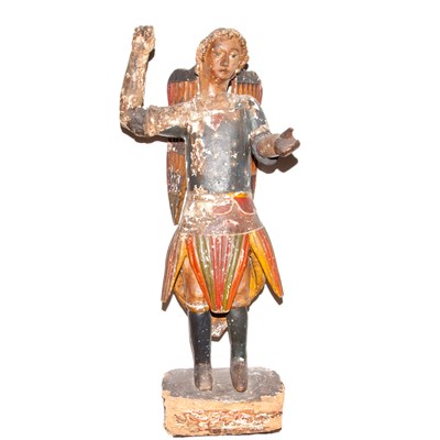 Lot 156 - Spanish Colonial Polychrome Figure 17th/18th...
