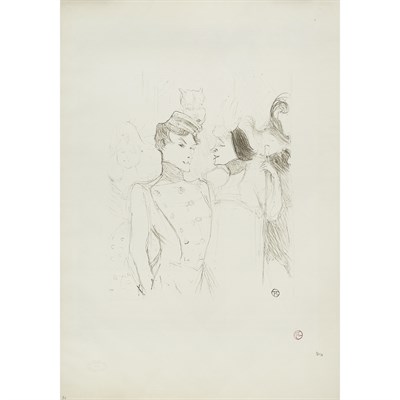 Lot 149 - Henri de Toulouse-Lautrec LENDER ET LAVALLIERE...