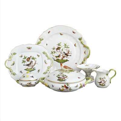 Lot 358 - Assembled Herend Hand-Painted Porcelain Dinner...