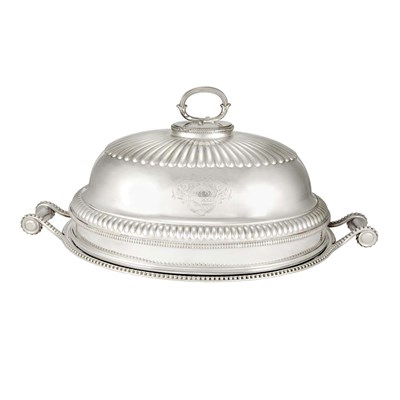 Lot 412 - English Silver Plated Meat Dome and a Similar...