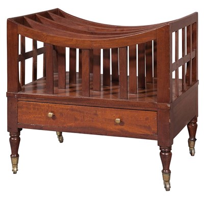 Lot 166 - Mahogany Canterbury Probably American, early...