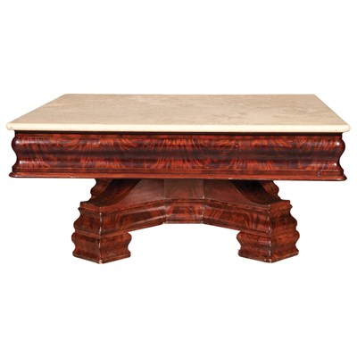 Lot 216 - American Restauration Mahogany Center Table...