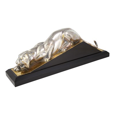 Lot 458 - French Art Deco Silvered and Gilt-Bronze...