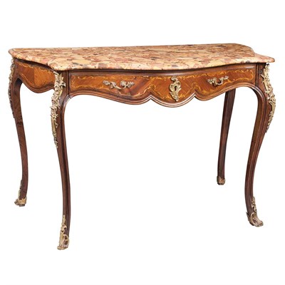 Lot 387 - Louis XV Style Metal Mounted Marquetry Inlaid...