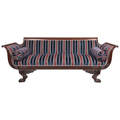 Lot 231 - Federal Mahogany Upholstered Settee New York,...