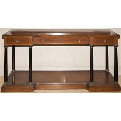 Lot 140 - Empire Style Stained Wood and Part Ebonized...