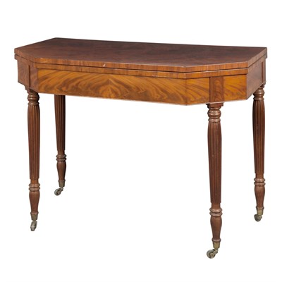 Lot 331 - Federal Mahogany Fold-Over Card Table...