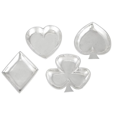 Lot 203 - Group of Continental Silver Ashtrays...