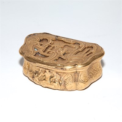 Lot 180 - Louis XV Gilt-Bronze Patch Box Cast with...
