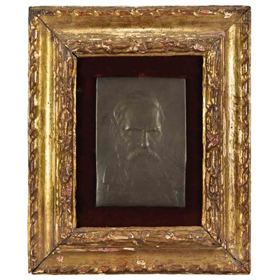 Lot 165 - Continental Patinated-Metal Plaque of Vittore...