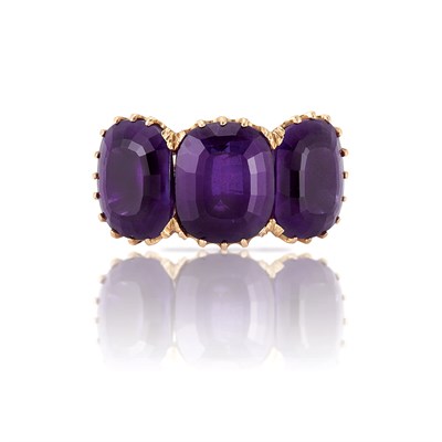 Lot 513 - Two-Color Gold and Amethyst Ring, Buccellati